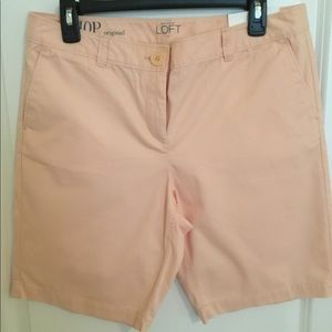 ANN TAYLOR LOFT PEACH ORIGINAL FIT SHORTS SZE 10P